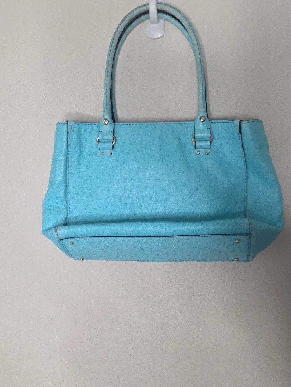 Kate Spade Ostrich Turqouise Tote Handbag